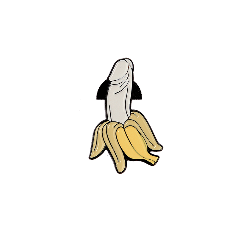 LogoMoti Fun Banana Shape Alloy Brooch